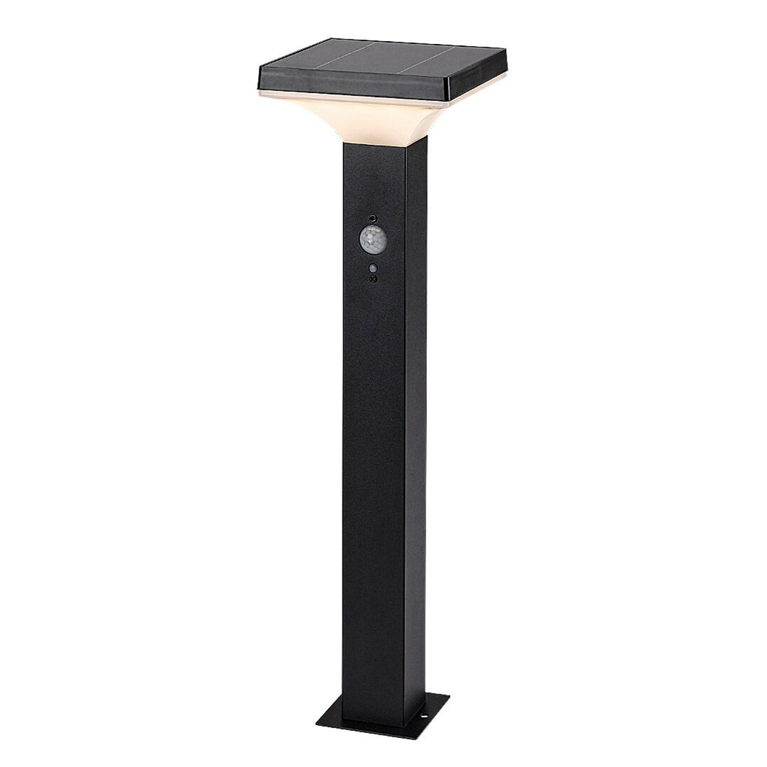 Lámpara Rabalux, de exterior, solar, de pie, LED 4 W, IP44, negra, Geleen, 2 unidades