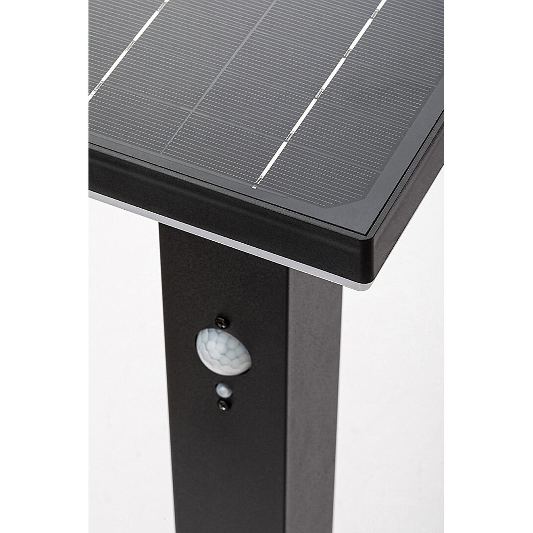 Lámpara Rabalux, de exterior, solar, de pie, LED 4 W, IP44, negra, Geleen, 2 unidades