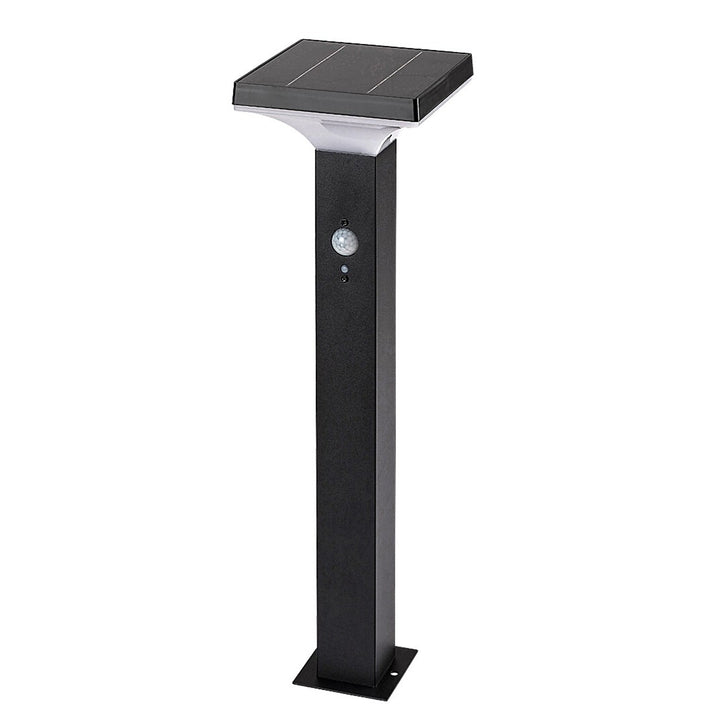 Lámpara Rabalux, de exterior, solar, de pie, LED 4 W, IP44, negra, Geleen, 4 unidades