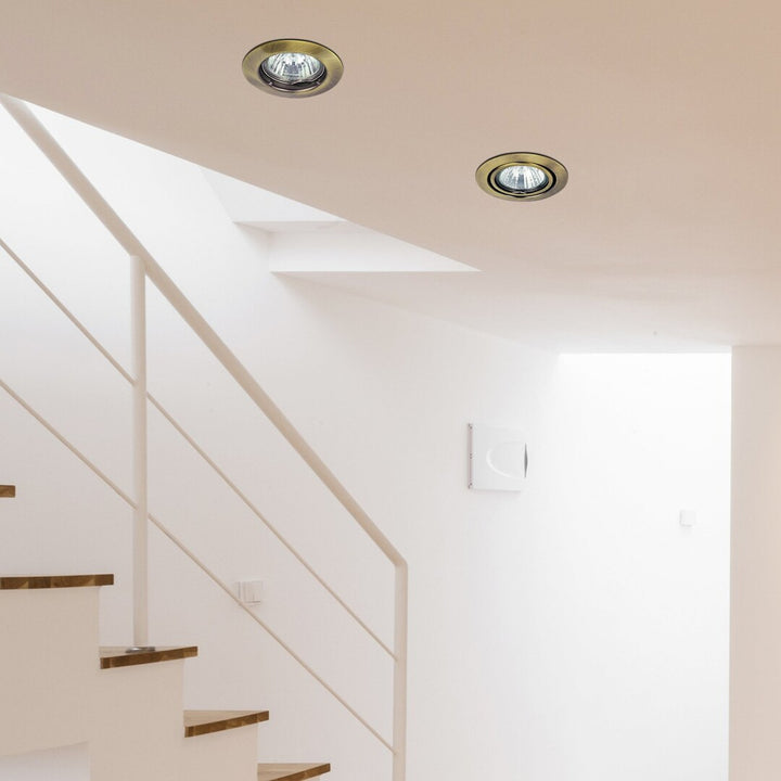 Luminaria empotrada Rabalux, IP20, marrón, GU5.3, 12 V, Spot Relight, 4 unidades