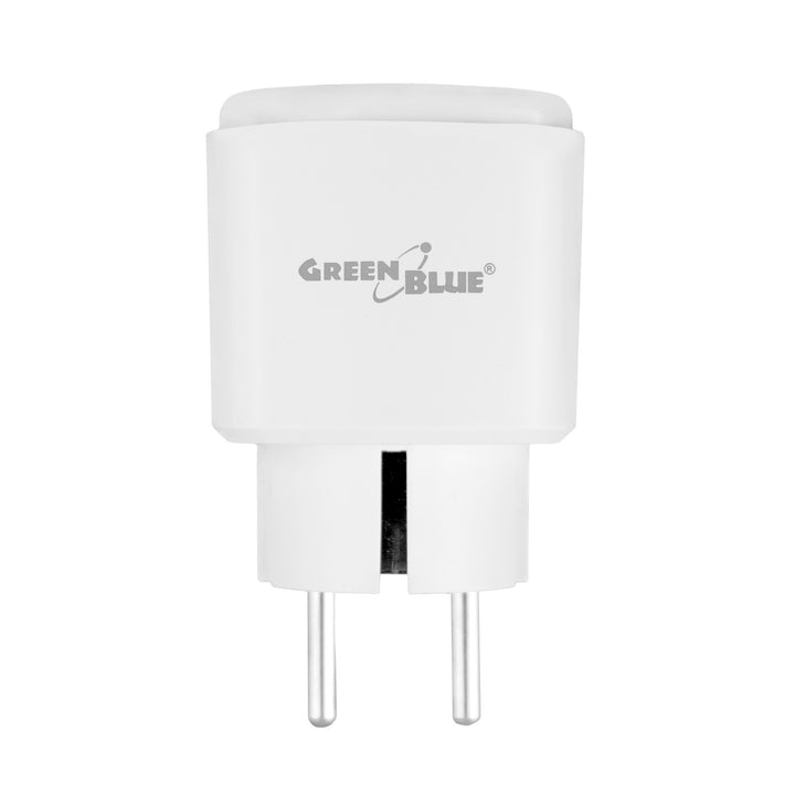 Toma de corriente WiFi GreenBlue con control remoto, compatible con Android/iOS/Alexa/Google Home, temporizador, medidor de potencia, máx. 16 A/3840 W, GB735 W, 3 unidades