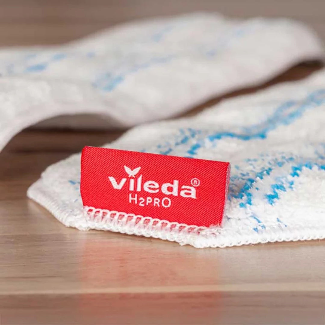 Recambio para la mopa plana Vileda H2prO, de microfibra, apto para lavadora, 175786, 3 unidades