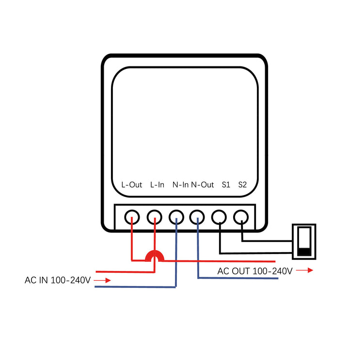 Relé WiFi empotrable GreenBlue, Android/iOS/Alexa/Google Home, 100-240 V CA, 50/60 Hz, máx. 16 A, para LED de 150 W, GB739, 3 unidades