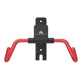 Soporte/colgador de pared para bicicletas Maclean, horizontal, acero, carga máxima de 30 kg, ángulo ajustable, MC-172, 2 unidades