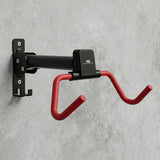 Soporte/colgador de pared para bicicletas Maclean, horizontal, acero, carga máxima de 30 kg, ángulo ajustable, MC-172, 2 unidades