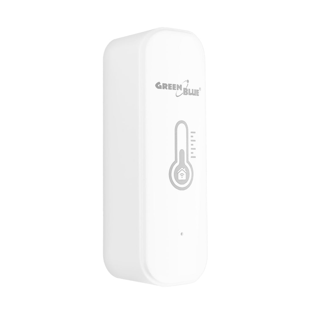 Sensor de temperatura y humedad WiFi GreenBlue, compatible con Android/iOS/Alexa/Google Home, 3,0 V CC, LR03x2, GB737 (2 unidades) + 4 pilas alcalinas AAA Varta Industrial 4003