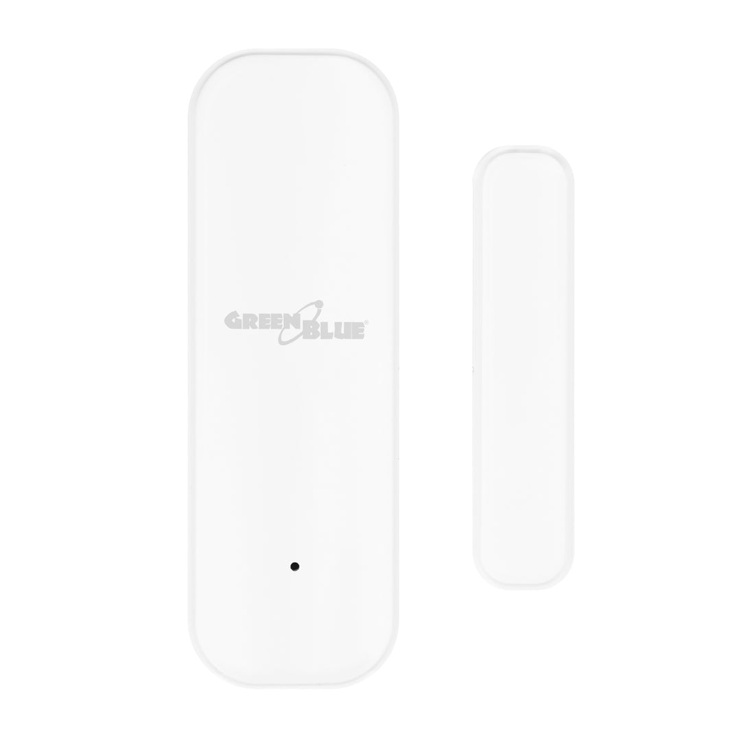 Contactor inalámbrico / sensor de apertura WiFi GreenBlue, Android/iOS, para puertas / ventanas, 3,0 V CC, LR03x2, GB479 W + 2 pilas R-03 LR03 AAA alcalinas Varta Industrial 4003