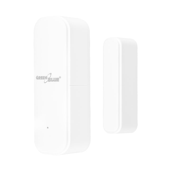 Contactor inalámbrico / sensor de apertura WiFi GreenBlue, Android/iOS, para puertas / ventanas, 3,0 V CC, LR03x2, GB479 W + 2 pilas R-03 LR03 AAA alcalinas Varta Industrial 4003