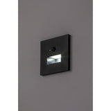 Lámpara Lunca LED 1 W IP20 negra 3000, 4500, 6500 K con sensor de movimiento y sensor de luz, 77197