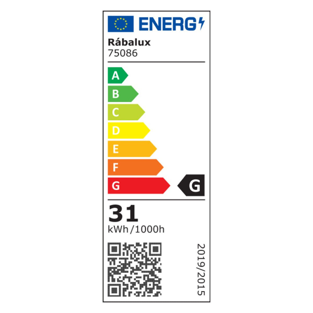 Lámpara de techo Rabalux Zerina, 31 W, IP40, blanca, 3000-6500 K, función de memoria, con mando a distancia, función de temporizador, efecto de luz nocturna, 75086