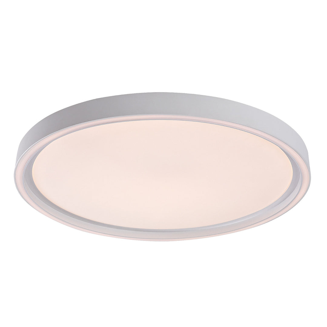 Lámpara de techo Rabalux Zerina, 31 W, IP40, blanca, 3000-6500 K, función de memoria, con mando a distancia, función de temporizador, efecto de luz nocturna, 75086
