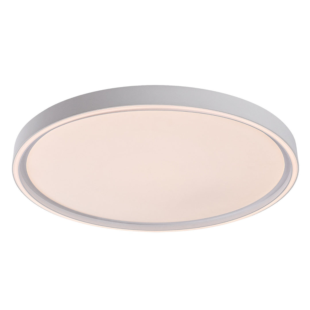 Lámpara de techo Rabalux Zerina, 54 W, IP40, blanca, 3000-6500 K, función de memoria, con mando a distancia, función de temporizador, efecto de luz nocturna, 75087