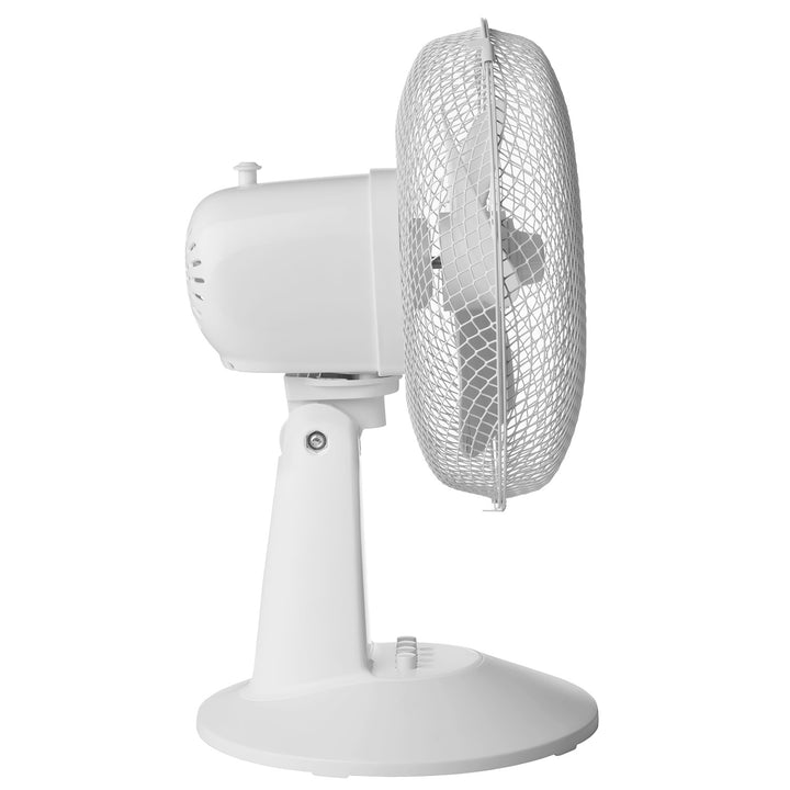 Ventilador de sobremesa Concept, color blanco, 3 niveles de velocidad, oscilación, funcionamiento silencioso, inclinación regulable, VS5040