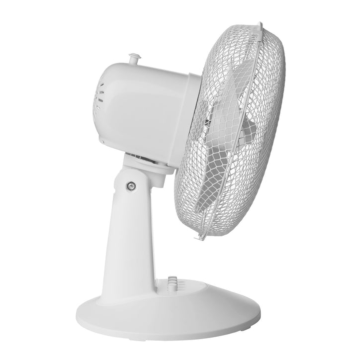 Ventilador de sobremesa Concept, color blanco, 3 niveles de velocidad, oscilación, funcionamiento silencioso, inclinación regulable, VS5040