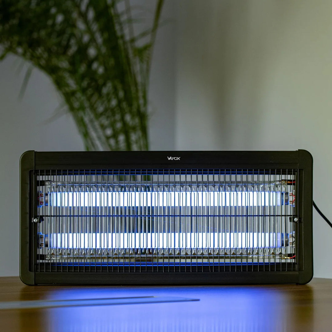 Lámpara matainsectos para mosquitos, moscas y polillas; trampa eléctrica; UV; 30 W; Vayox