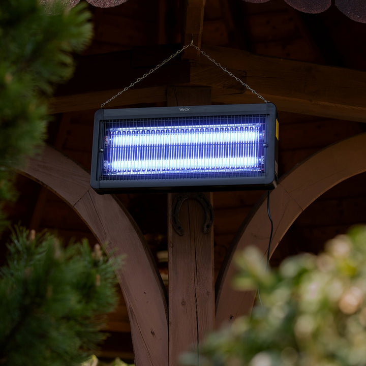 Lámpara matainsectos para mosquitos, moscas y polillas; trampa eléctrica; UV; 30 W; Vayox