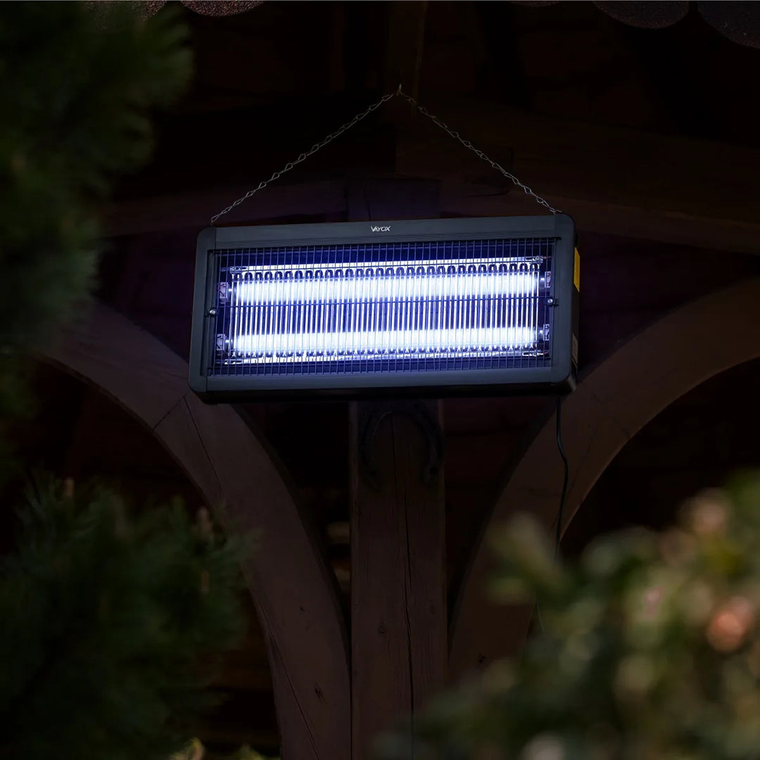 Lámpara matainsectos para mosquitos, moscas y polillas; trampa eléctrica; UV; 30 W; Vayox