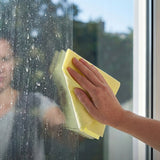 Paño Vileda Actifibre Pro para cristales y ventanas, apto para lavadora, revestimiento de PVA, sin marcas ni manchas, limpia solo con agua, 183298