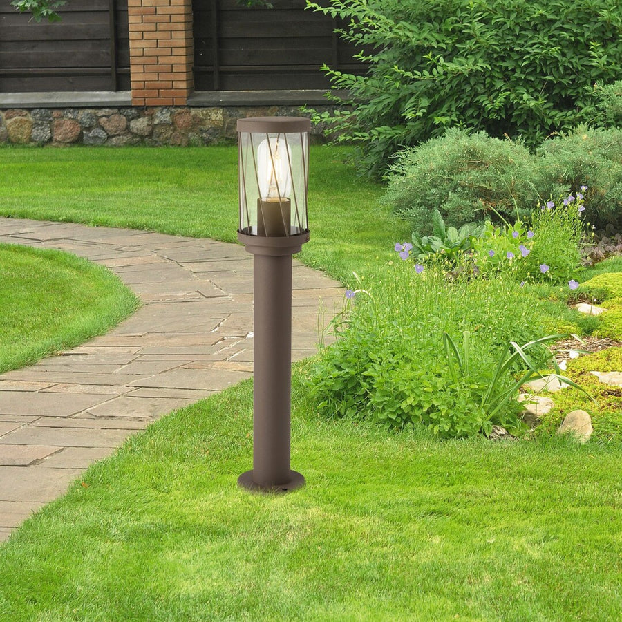 Lámpara de jardín de pie Rabalux Budapest, IP44, color marrón, casquillo E27, máx. 40 W, 8889, 2 unidades