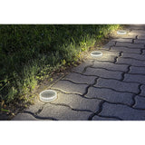 Lámpara solar Trillo LED de 0,3 W, sensor crepuscular, color transparente, IP65, K 4000, 77175, 2 unidades