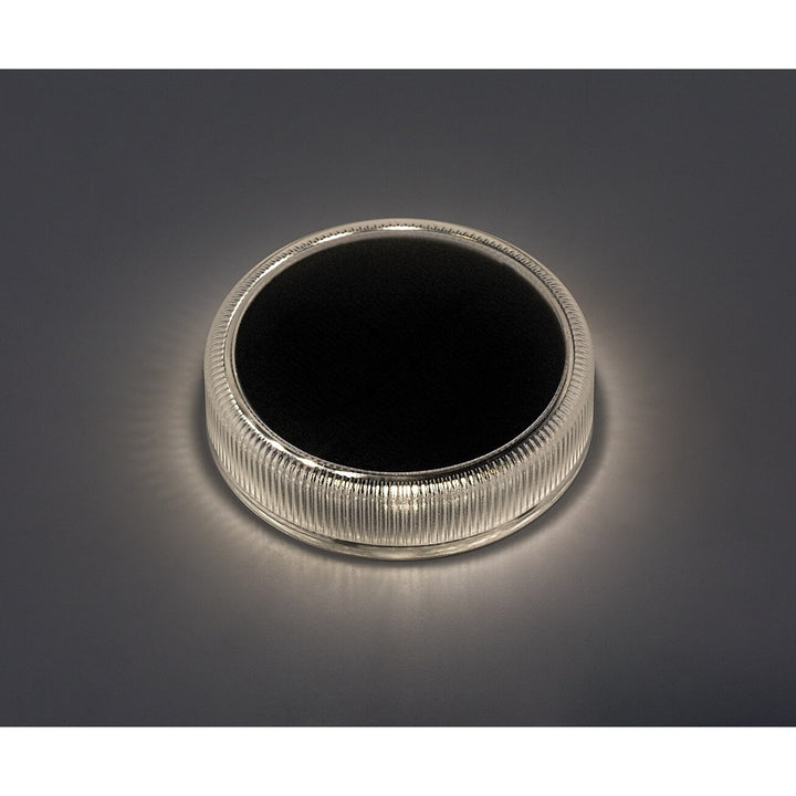 Lámpara solar Trillo LED de 0,3 W, sensor crepuscular, color transparente, IP65, K 4000, 77175, 4 unidades