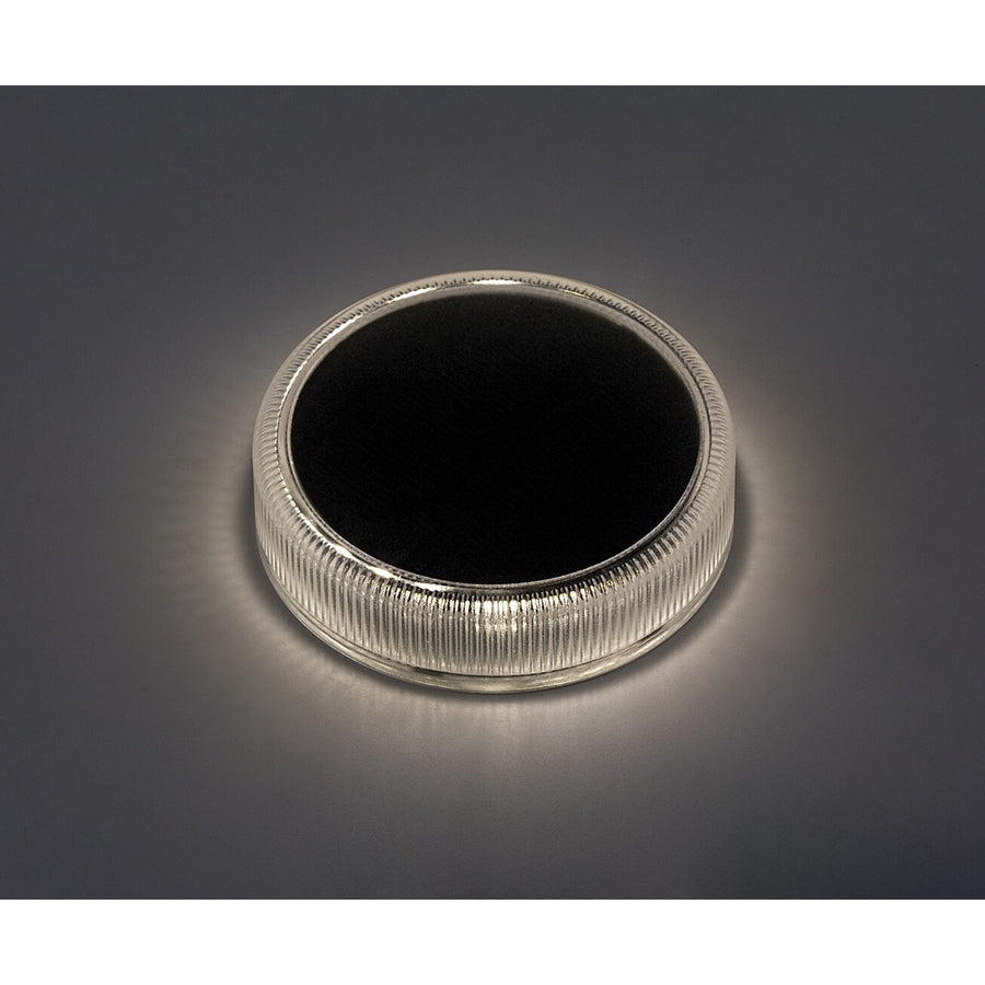 Lámpara solar Trillo LED de 0,3 W, sensor crepuscular, color transparente, IP65, K 4000, 77175, 4 unidades