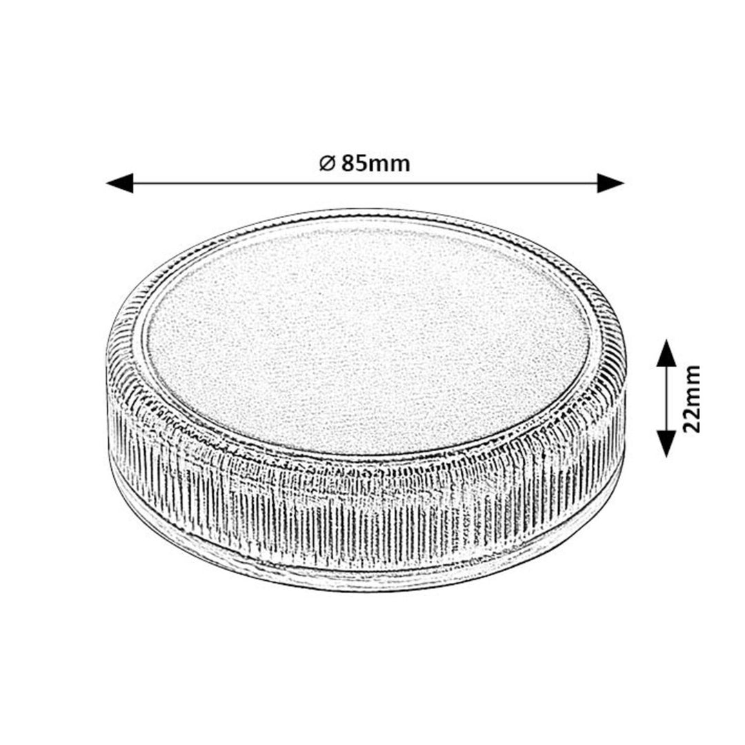 Lámpara solar Trillo LED de 0,3 W, sensor crepuscular, color transparente, IP65, K 4000, 77175, 4 unidades