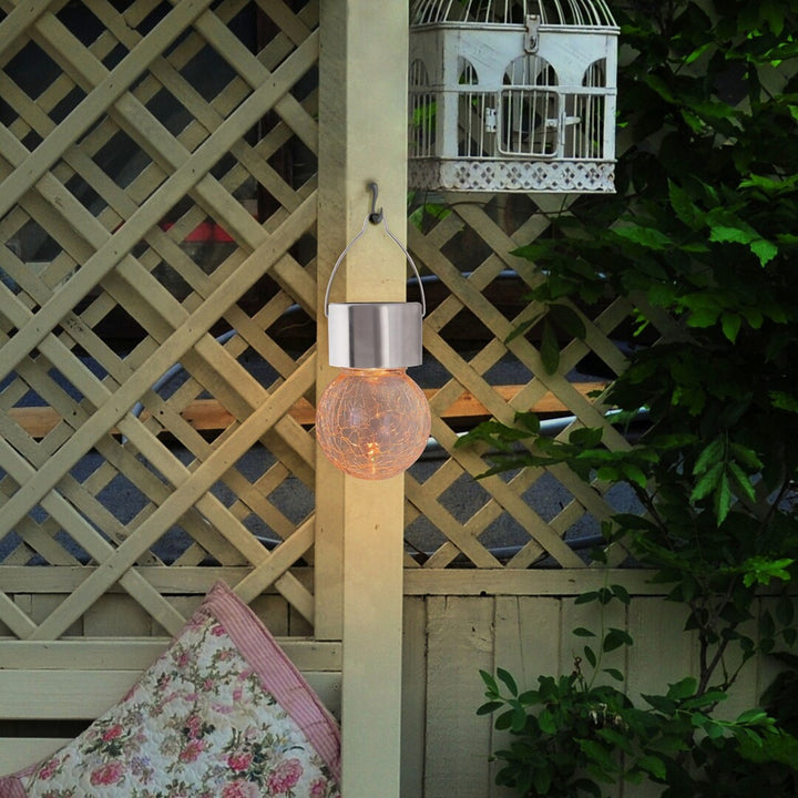 Lámpara solar Rabalux Yola, 1 lm, IP44, color cromo satinado, LED de 0,06 W, 7850, 2 unidades