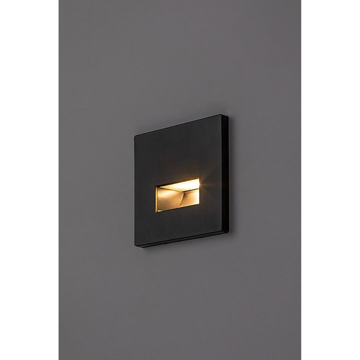 Lámpara Lunca LED de 1 W, IP20, negra, temperatura de color regulable: 3000, 4500 y 6500 K, 77195, 2 unidades