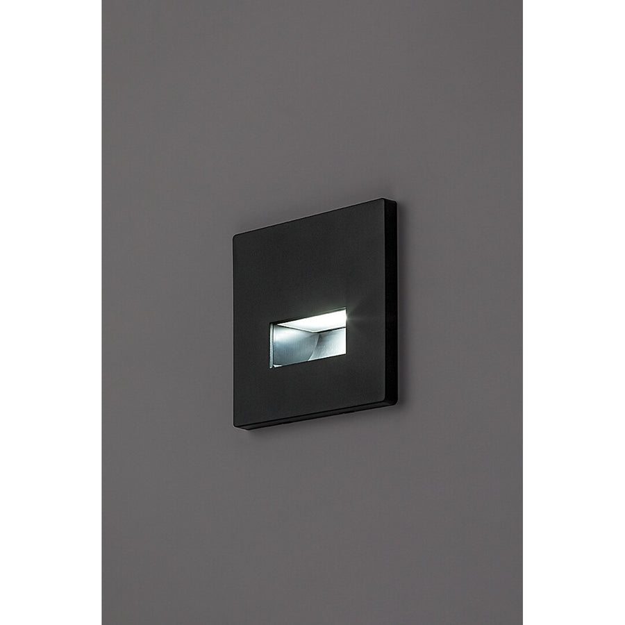 Lámpara Lunca LED de 1 W, IP20, negra, temperatura de color regulable: 3000, 4500 y 6500 K, 77195, 2 unidades