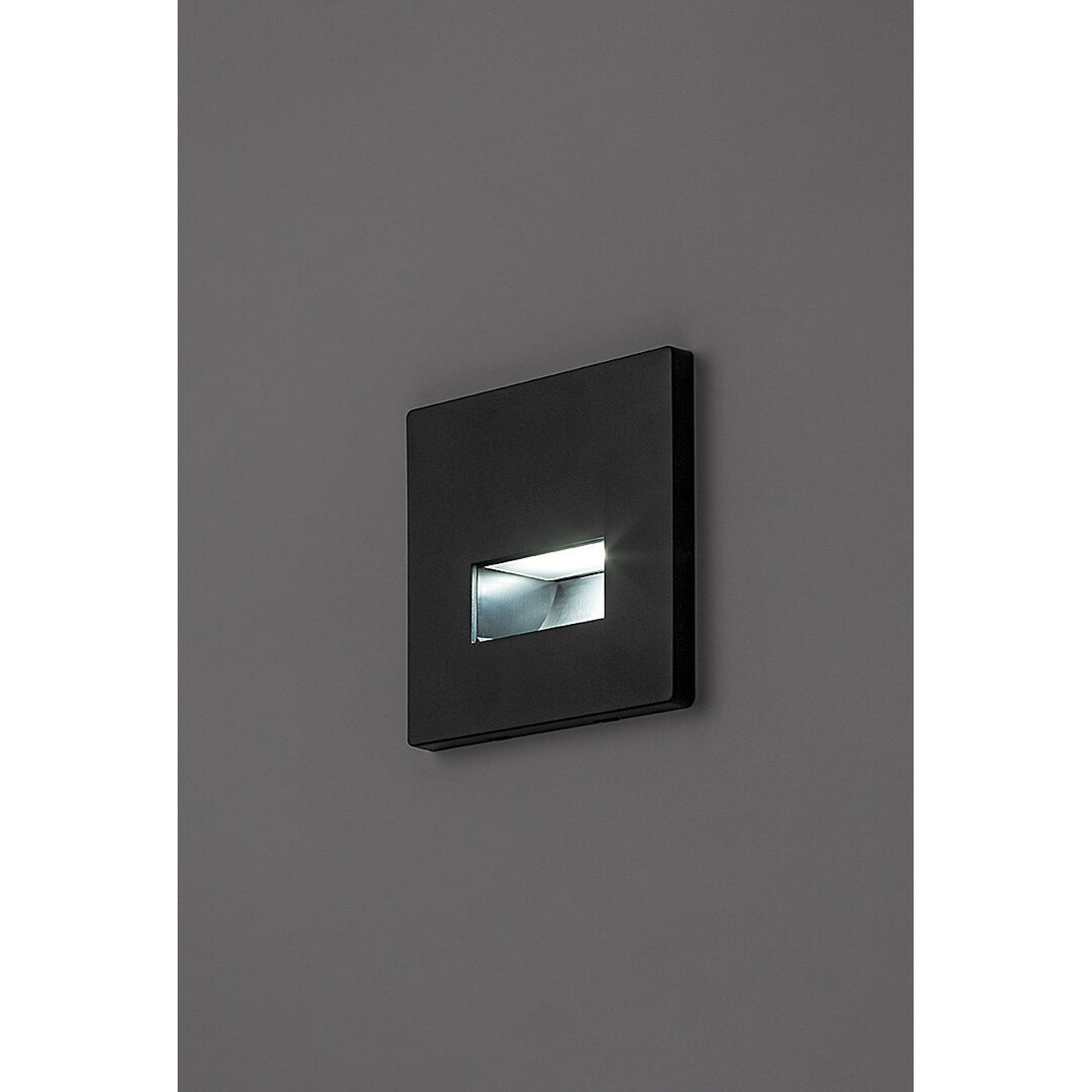 Lámpara Lunca LED de 1 W, IP20, negra, temperatura de color regulable: 3000, 4500 y 6500 K, 77195, 4 unidades