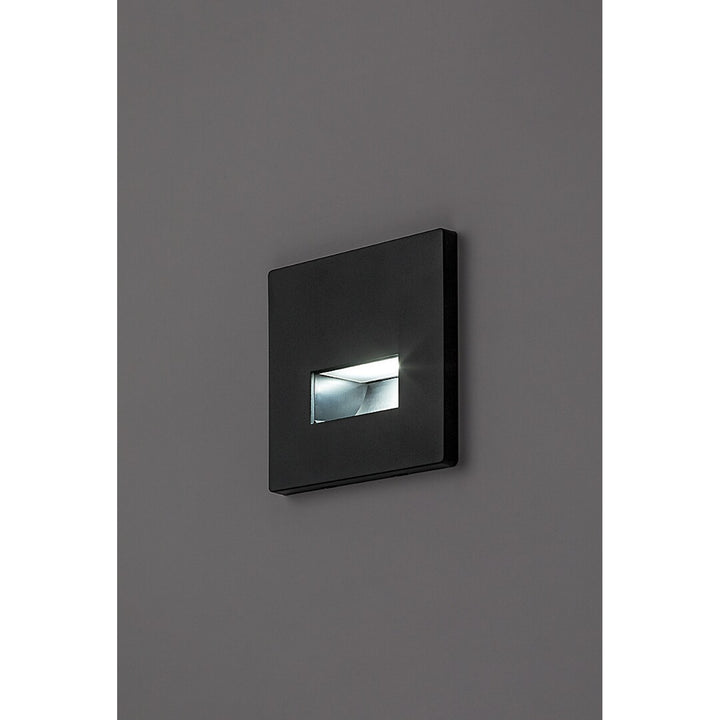 Lámpara Lunca LED de 1 W, IP20, negra, temperatura de color regulable: 3000, 4500 y 6500 K, 77195, 4 unidades
