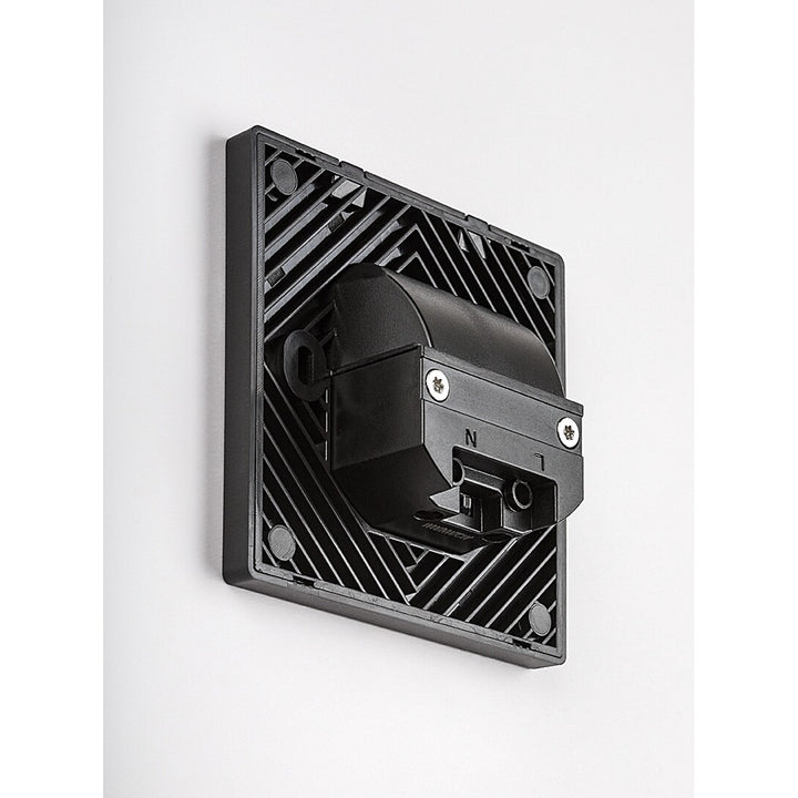 Lámpara Lunca LED de 1 W, IP20, negra, temperatura de color regulable: 3000, 4500 y 6500 K, 77195, 4 unidades