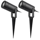 Lámpara de suelo Rabalux Krobia, IP65, color negro, casquillo GU10, máx. 4 W, 7814, 2 unidades