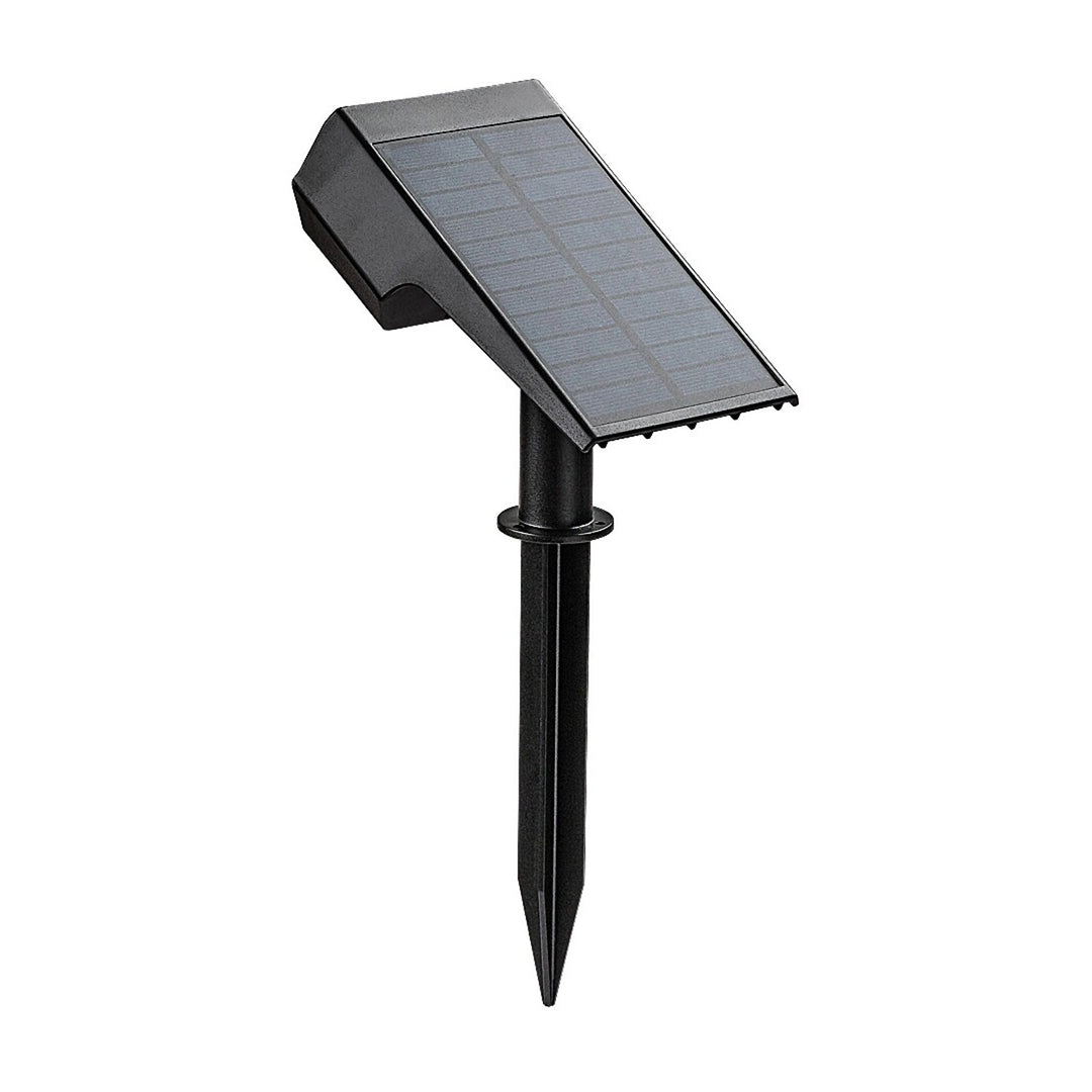Lámpara solar Rabalux Nantes, 50 LM IP65, negra, LED de 0,5 W, 77088, 2 unidades