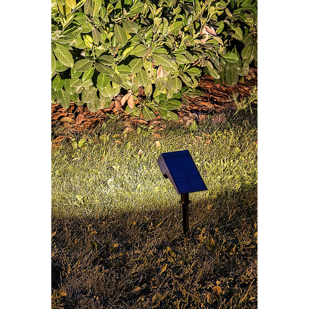 Lámpara solar Rabalux Nantes, 50 LM, IP65, negra, LED de 0,5 W, 77088, 4 unidades