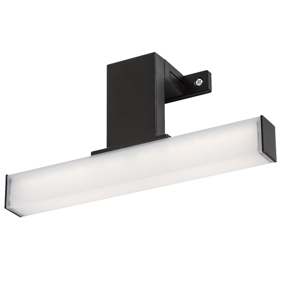 Lámpara de baño Rabalux Oliro LED 4 W, negra, IP44, 4000 K, 75050