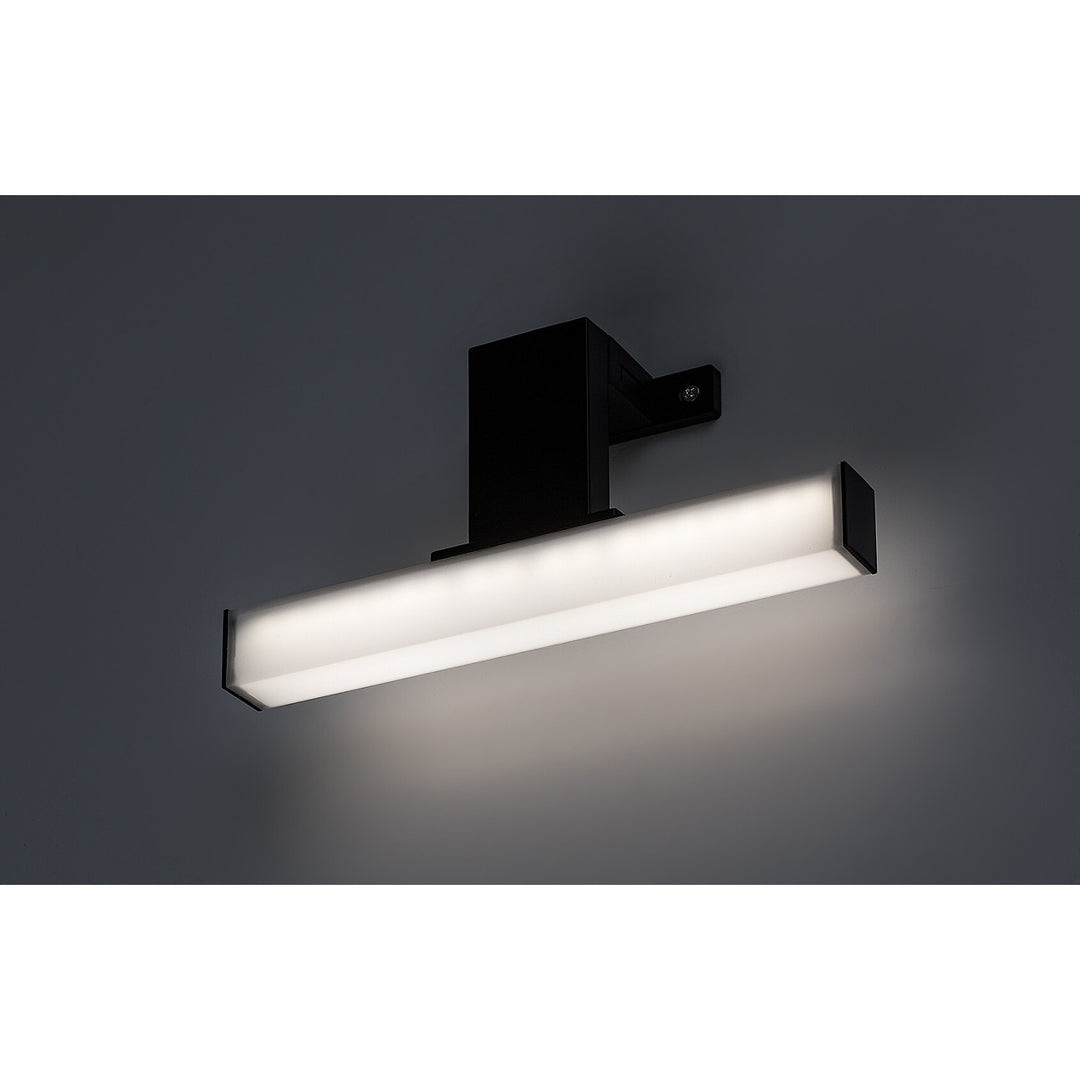 Lámpara de baño Rabalux Oliro LED 4 W, negra, IP44, 4000 K, 75050