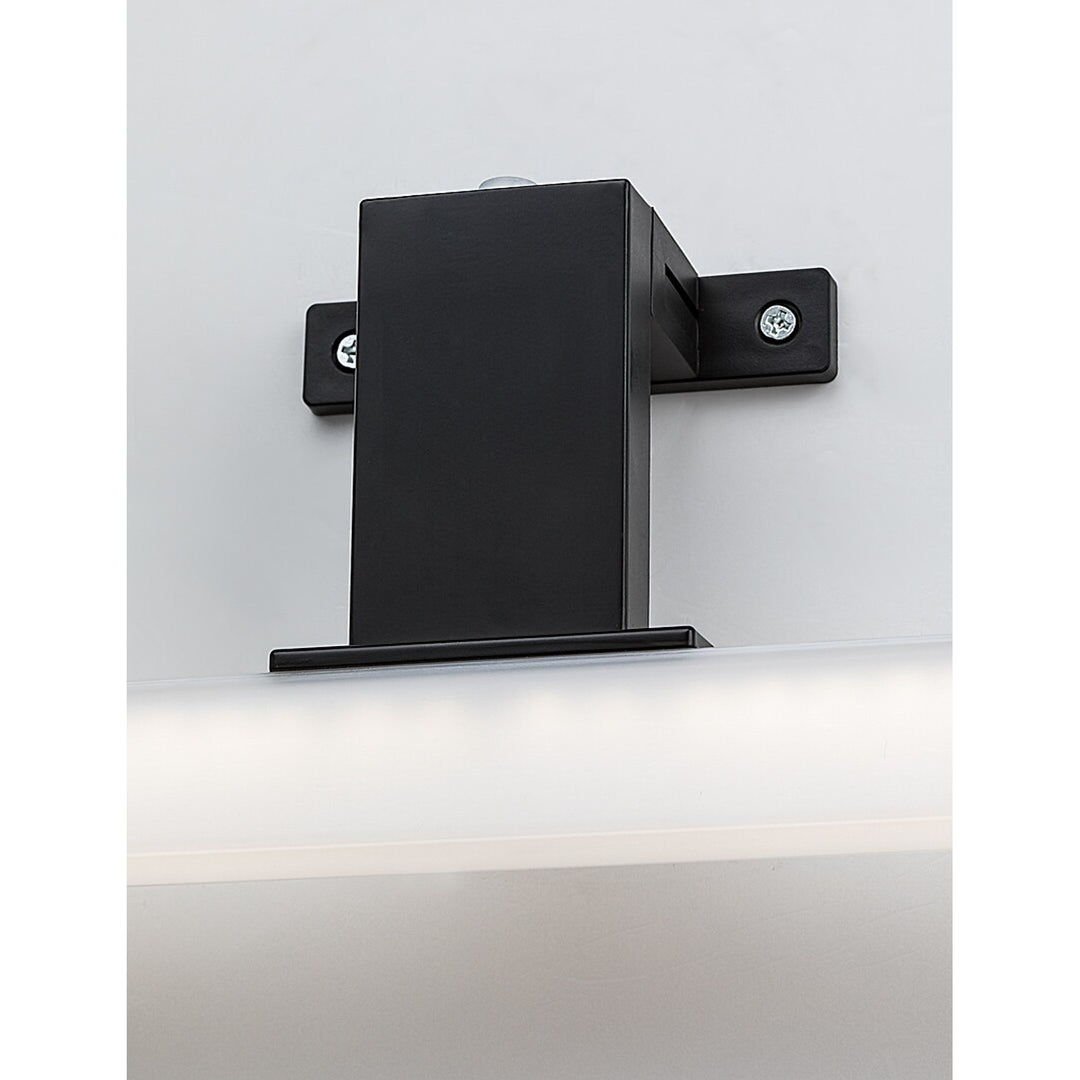 Lámpara de baño Rabalux Oliro LED 4 W, negra, IP44, 4000 K, 75050