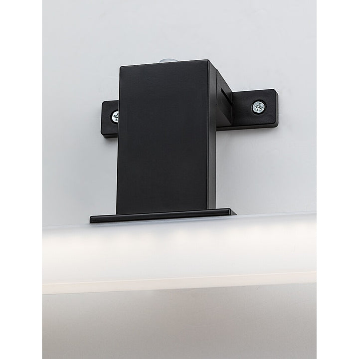 Lámpara de baño Rabalux Oliro LED 4 W, negra, IP44, 4000 K, 75050