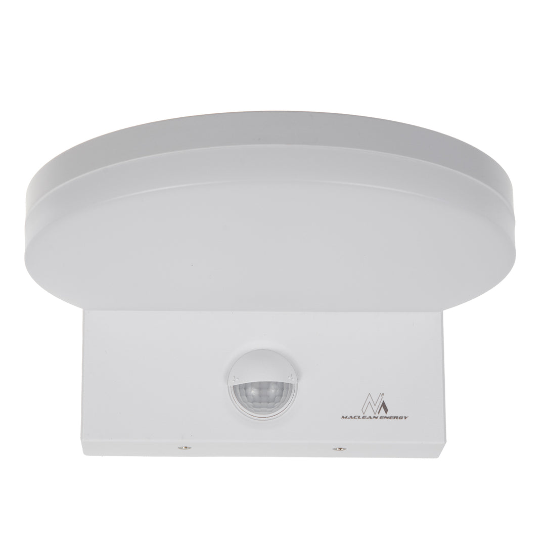 Lámpara LED con sensor de movimiento Maclean, sensor de movimiento PIR, color blanco, 15 W, IP65, 1560 lm, luz blanca neutra (4000 K) MCE344 W, 2 unidades