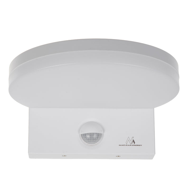 Lámpara LED con sensor de movimiento Maclean, sensor de movimiento PIR, color blanco, 15 W, IP65, 1560 lm, luz blanca neutra (4000 K) MCE344 W, 2 unidades