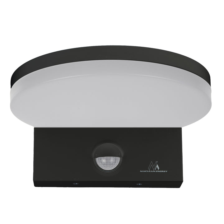 Lámpara LED con sensor de movimiento Maclean, sensor de movimiento PIR, color negro, 15 W, IP65, 1560 lm, luz blanca neutra (4000 K) MCE344 B, 2 unidades