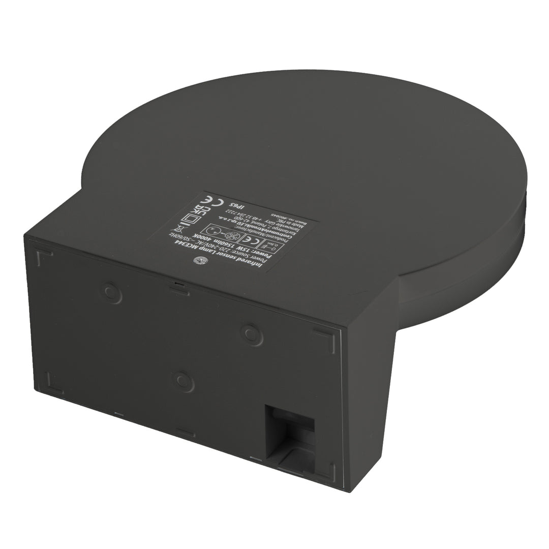 Lámpara LED con sensor de movimiento Maclean, sensor de movimiento PIR, color gris, 15 W, IP65, 1560 lm, luz blanca neutra (4000 K) MCE344 GR, 2 unidades