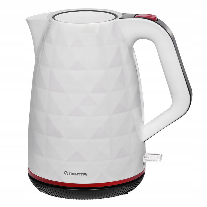 Hervidor eléctrico inalámbrico Manta ORISA de 1,7 l y 2200 W, color blanco