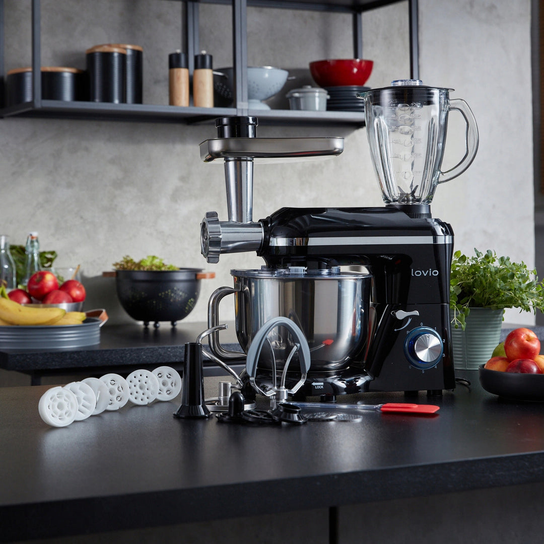 Batidora planetaria Lovio ChefAssistant Plus negra LVSTM02PBK