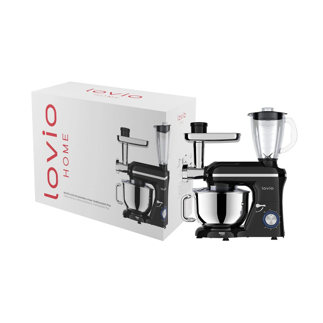 Batidora planetaria Lovio ChefAssistant Plus negra LVSTM02PBK