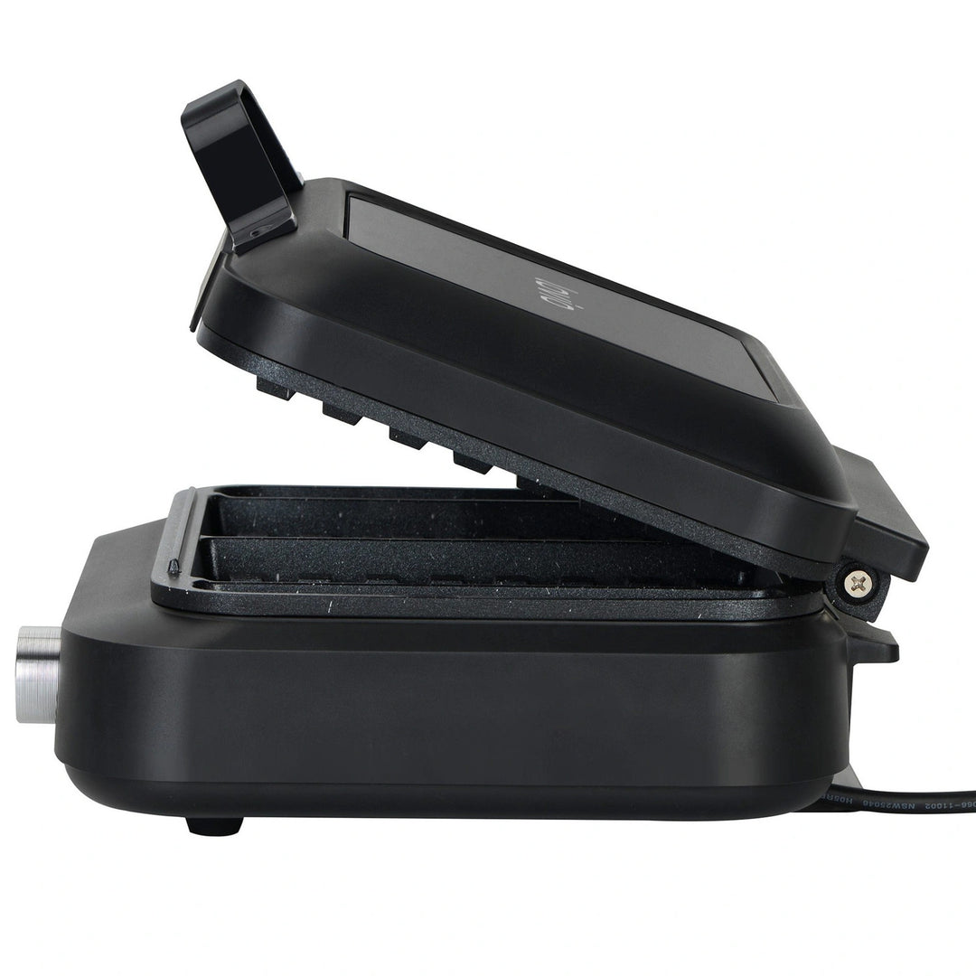 Máquina para hacer gofres LOVIO PerfectCrisp, 2 gofres grandes, 1500 W, 6 niveles de cocción, LVWF002BK