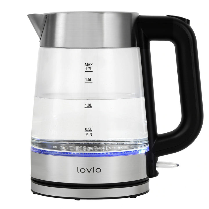 Hervidor eléctrico inalámbrico de cristal Lovio LVGEK001