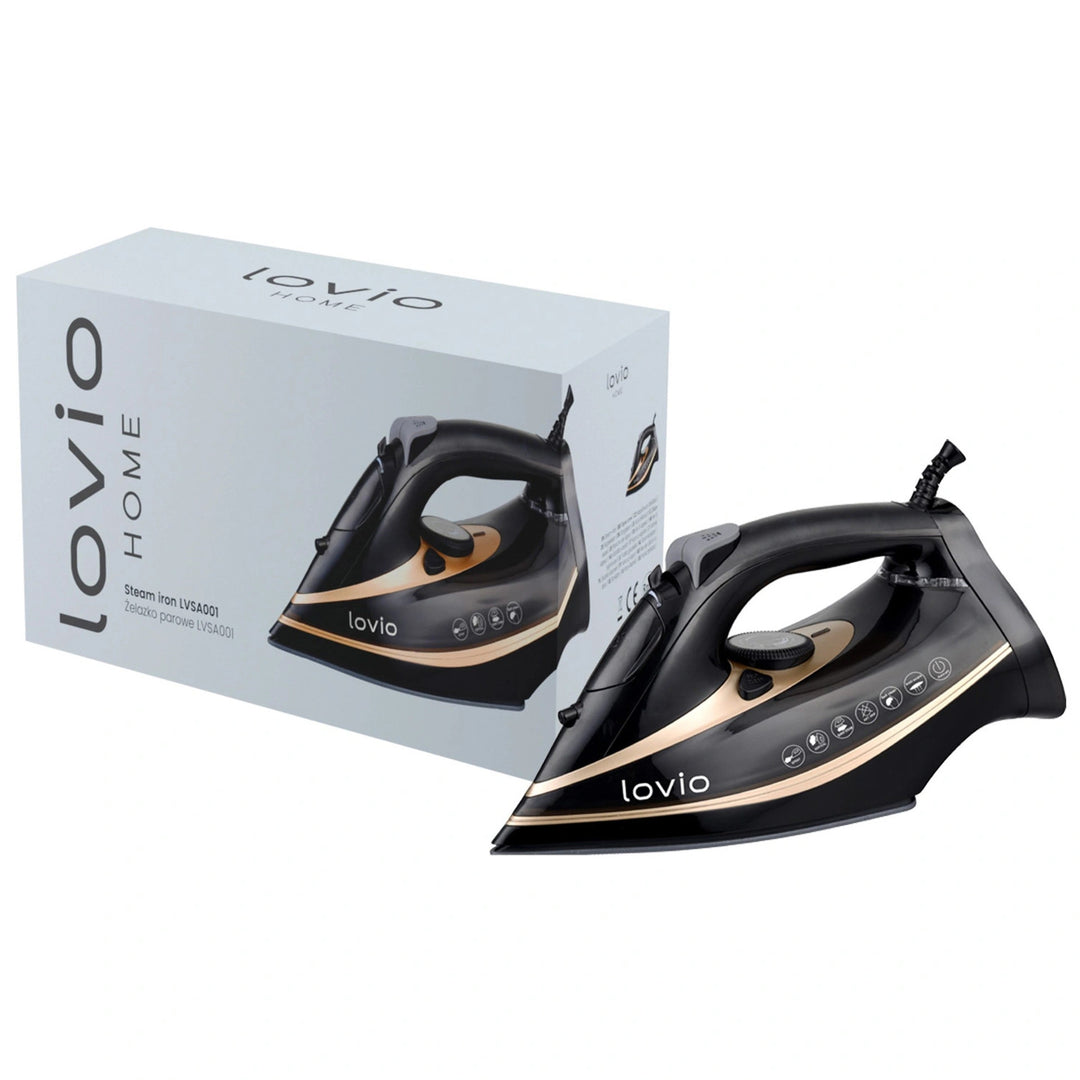 Plancha de vapor de mano con suela cerámica LOVIO LVSA001